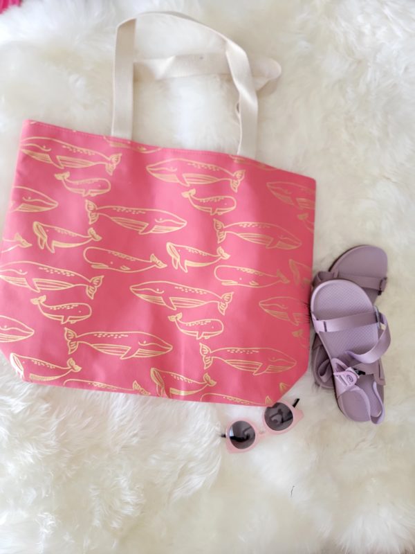 PINK WHALES TOTE